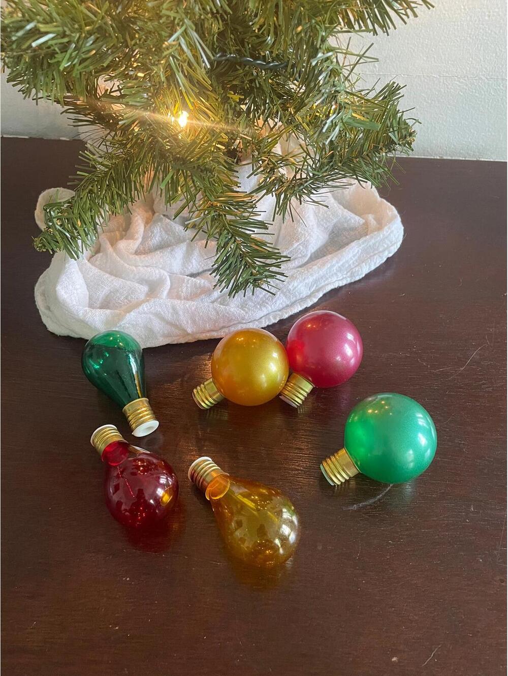 Glass Bulb Covers - vintage string light caps/covers